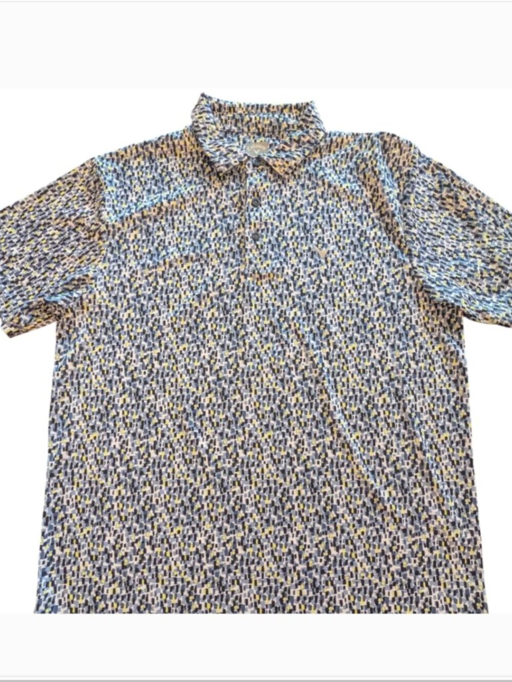 Callaway Opti-Dri Mens Confetti Print Golf Shirt, Size Large